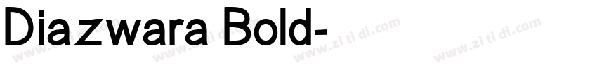 Diazwara Bold字体转换